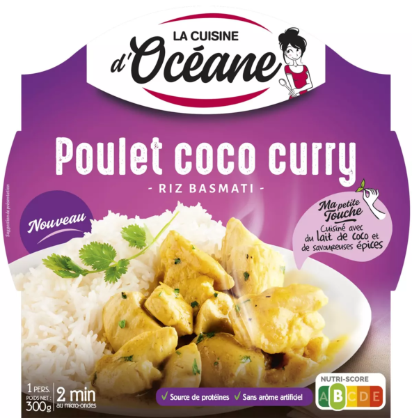 La Cuisine d'Océane - Poulet Kokosnuss Curry & Basmati Reis 300g